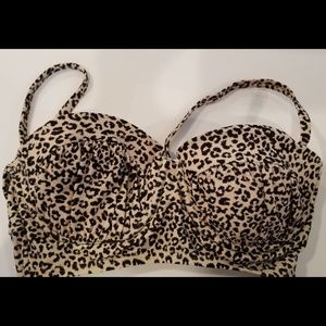 3/$25 NWT pushup underwire leopard print medium